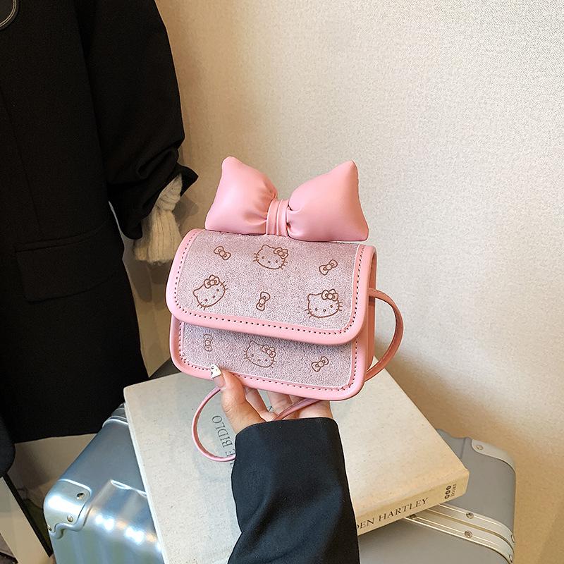 Girls' Bowknot Crossbody Bag - Cute Princess Small Shoulder Coin Purse for Kids