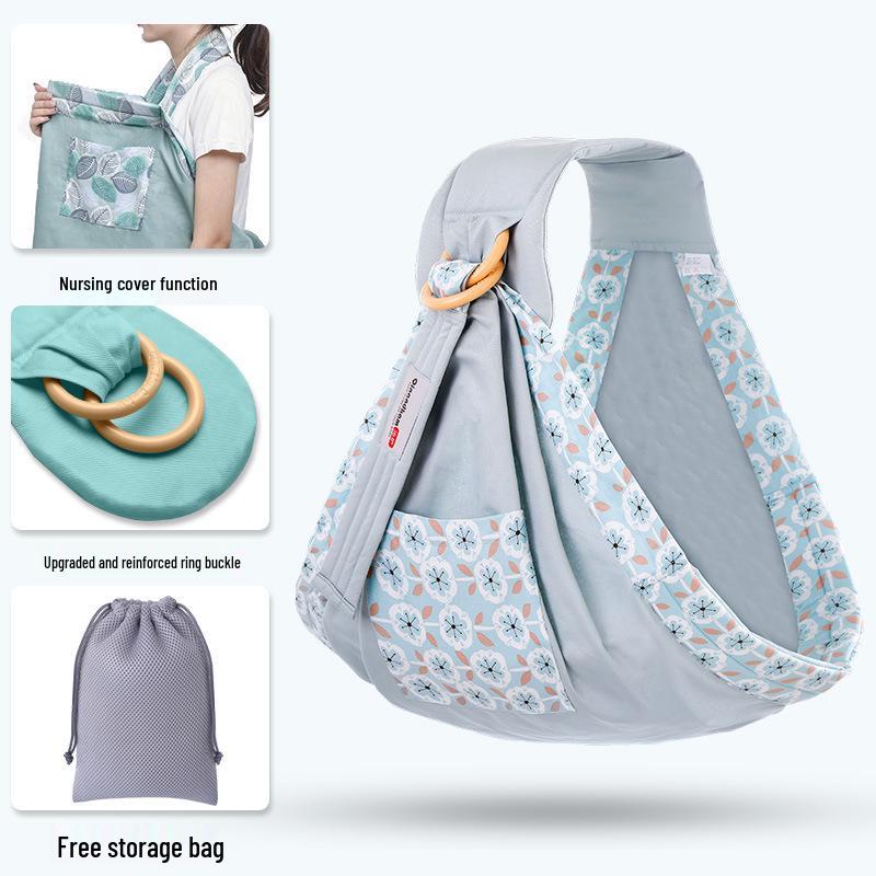 Newborn Nursing Baby Sling Scarf: Breathable, Multifunctional, All-Season, Horizontal Hold