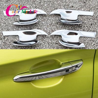 4 stks/set Auto Accessoires voor Hyundai Kona Kauai 2017 - 2022 Buitendeur Handvat Kom Protecion Cover Pailletten