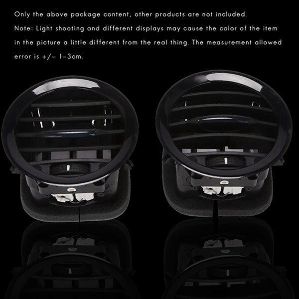 Set of 10 Black Plastic Air Conditioning Vents Compatible with Opel Vauxhall