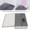 Diversion Book Safe Large Size Dictionary   Stainless Steel Book Safe Combination Lock for   Card Documents