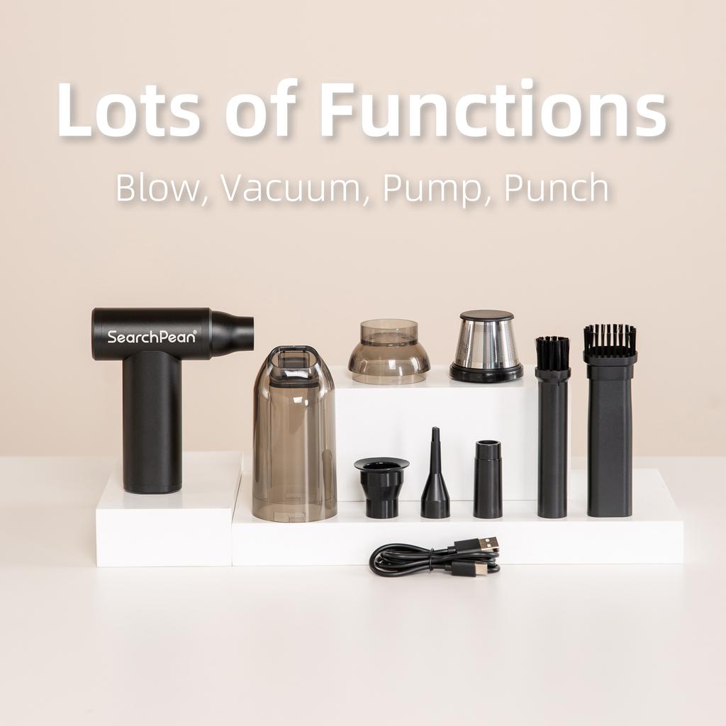 SearchPean Mini Violent Blowing And Suctioning Machine Quickly Clean The Coffee Grinder Computer Aeration Easy To Carry