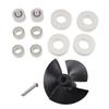 Pool Cleaner Spare Parts Kit: 9995266-R1 Impeller + 4x 6101611-R4 Climbing Wheels + 6x 3884997-R6 Guide Wheels