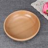 20cm Wooden Plate Round Natural Wood Serving Tray Tea Food Server Dishes Water Drink Platter