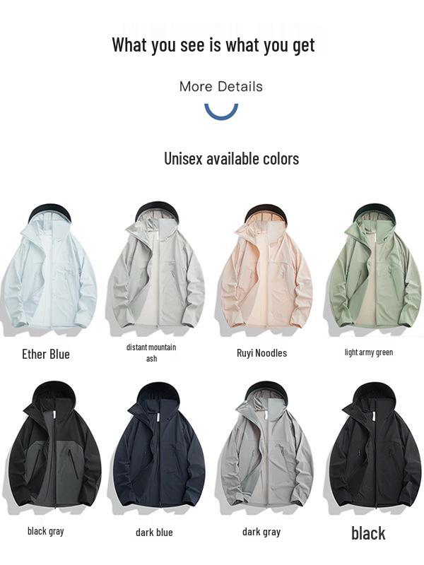 Unisex UPF50+ Summer UV Protection Quick-Dry Breathable Jacket with Custom Logo