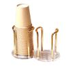 Acrylic Desktop Cup & Straw Holder - Coffee & Tea Storage Shelf