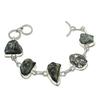 Natural Pyrite Druzy Gemstone Handmade 925 Sterling Silver Bracelet 7-8" ASB-3004
