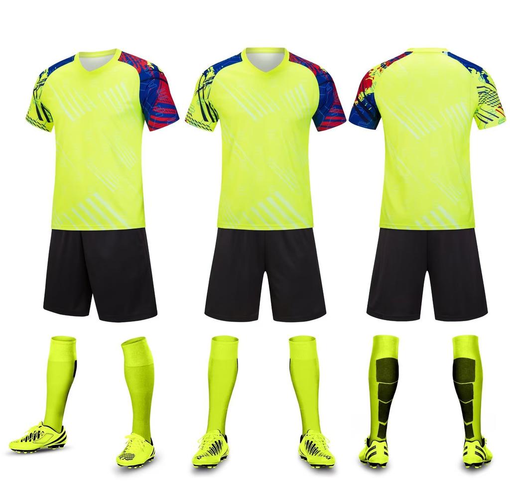 Football Uniform Set, Outdoor Running Suit, Adult Children'S Training Suit, Quick-Drying Sweat-Absorbing Competition Sports Suit
