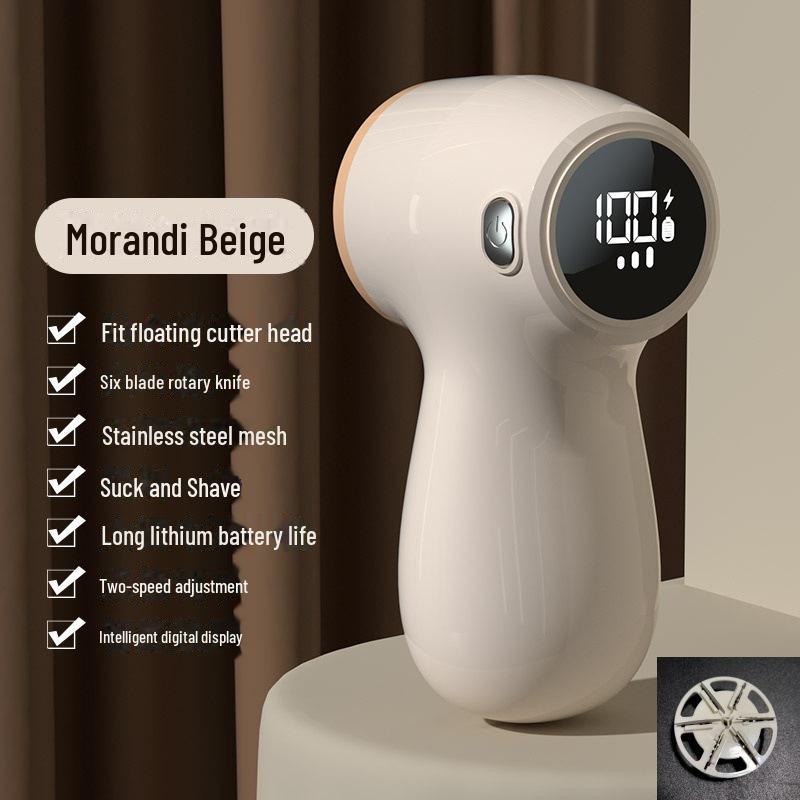 Rechargeable Hairball Remover: Electric Fabric Shaver with Digital Display
