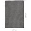 VidaXL Tapis à tissage plat d'extérieur 160x230 cm Gris