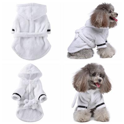 Lint-free Flannel for Small Large Dog Nightwear Pet Supplies Shower Dog Towel Pet Pajamas Dog Bathrobe Pet Bath Towels