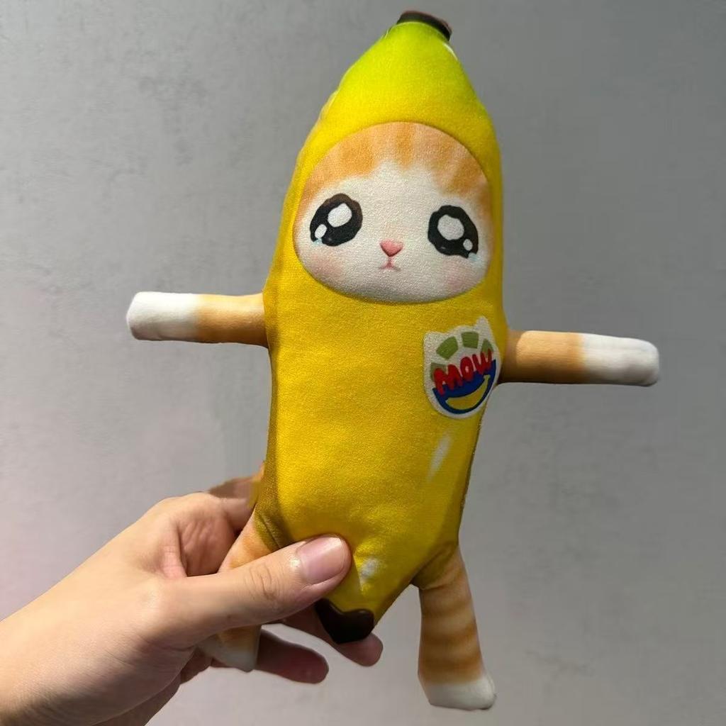 Bananowy Kot Lalka Wisiorek Breloczek Płaczący Szczęśliwy Bananowy Kot Pluszowy Wisiorek Z Dźwiękiem Zabawka Samochód Torba Śmieszny Wisiorek Breloczek Prezenty Dzieci