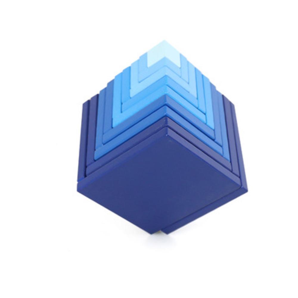 Буковый классический куб универсальный креативный сборный пазл строительные блоки сложены высоко игрушки для раннего развития детей старше 3 лет