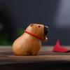 Capybara Sandalwood Handheld Decompression Toy - Simple Wooden Desktop Ornament.