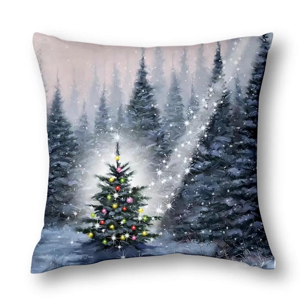 Upgrade Your Living Room Decor With Festive Spirits Christmas Decoration Cushion Cover Home Decor