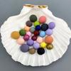 6-12mm Semi Circular Acrylic Flatback Plastic Beads Matte Multi-color Customizable Color Clothing Accessories Beads