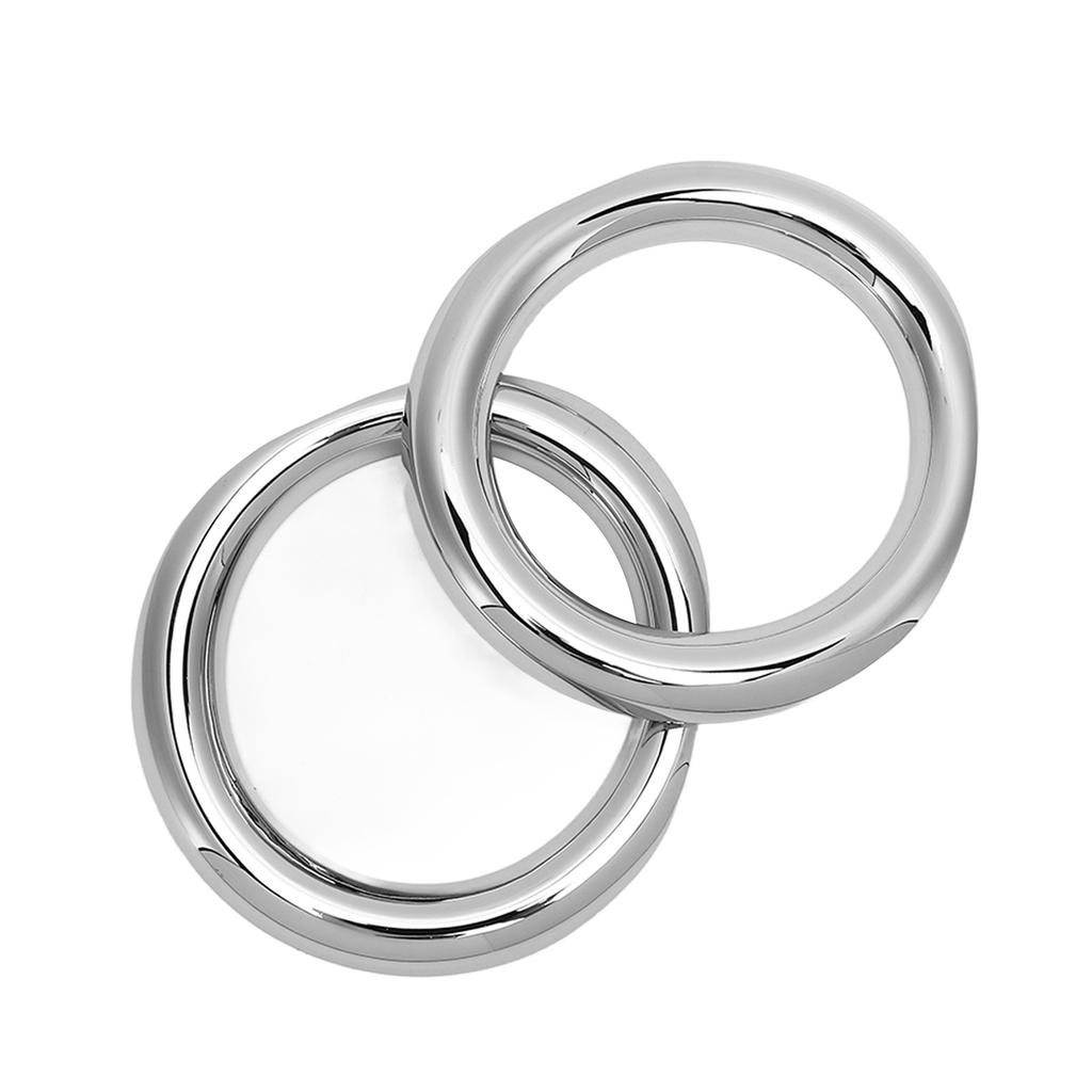 2PCS Car Front Fog Light Ring Cover Trim Chrome Plated Glossy Replacement for CHR 2016‑2018