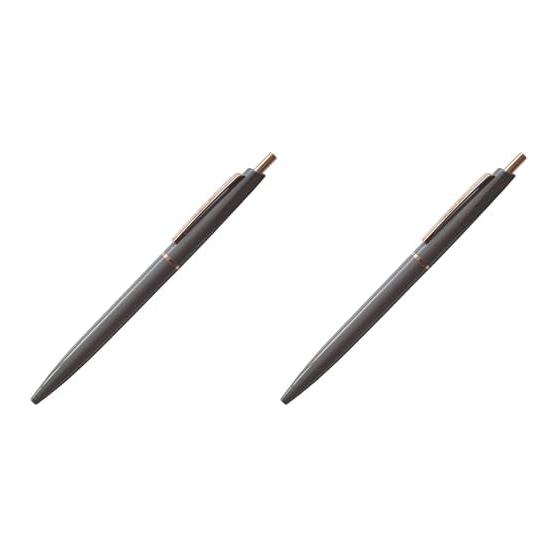 Anterique Oil-Based Ballpoint Pen 0.5 Cacao Gray BP1CG Ultra-Low Viscosity Ink Fine 0.5mm Ball Smooth Writing Retro Design