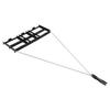 Drag Harrow, 122 X 50 Cm, Tow-Behind Driveway Grader with Adjustable Width & 50lbs Load Capacity, Heavy Duty Lawn Leveling Rake, Galvanized Steel