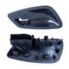 4pcs ABS Carbon Fiber Car Interior Door Handle Bowl Trim For BMW 3 E90 2005-2012