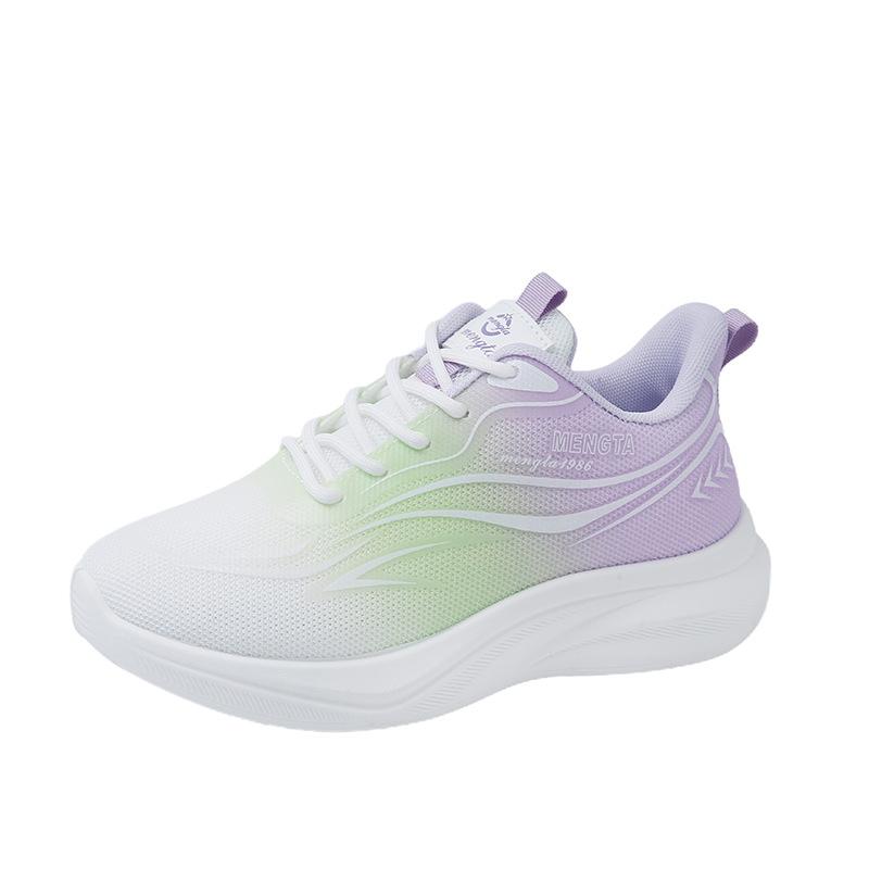 2025 Spring New Korean Version Breathable Fly-woven Women's Shoes Ins Tide Student Running Sports Shoes Women's Casual FZ6608