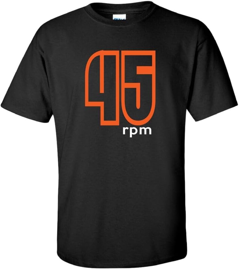 45 RPM Vinyl Record Collector Inspired Music Mens Men T Shirt XXL чёрный
