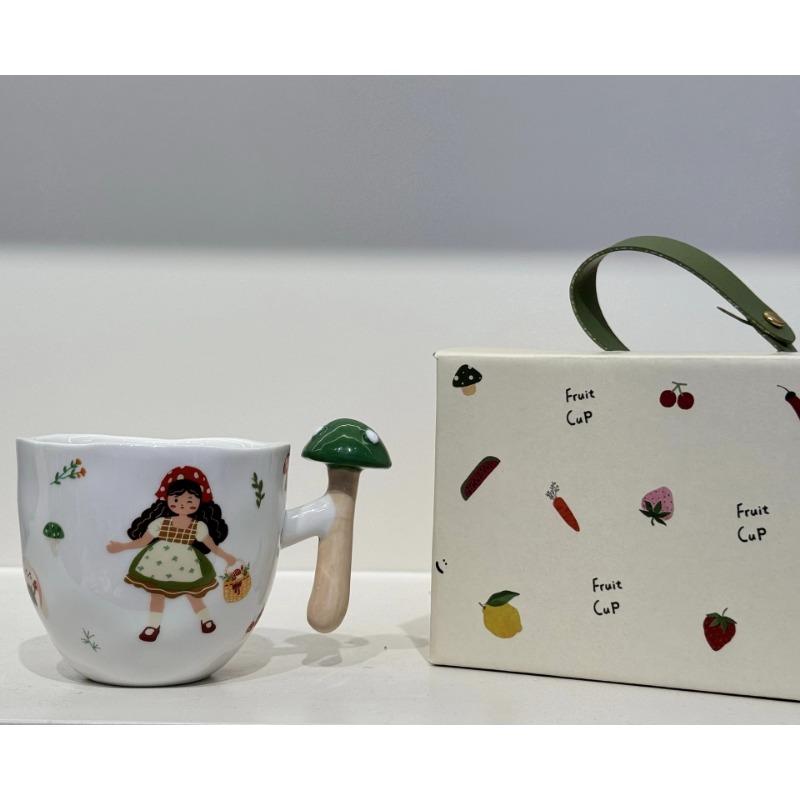 Vegetable Handle Cup Cute Ceramic Cup Creative Special Shape Cup Cup Household Coffee Cup Holding Cup High Value Water Cup