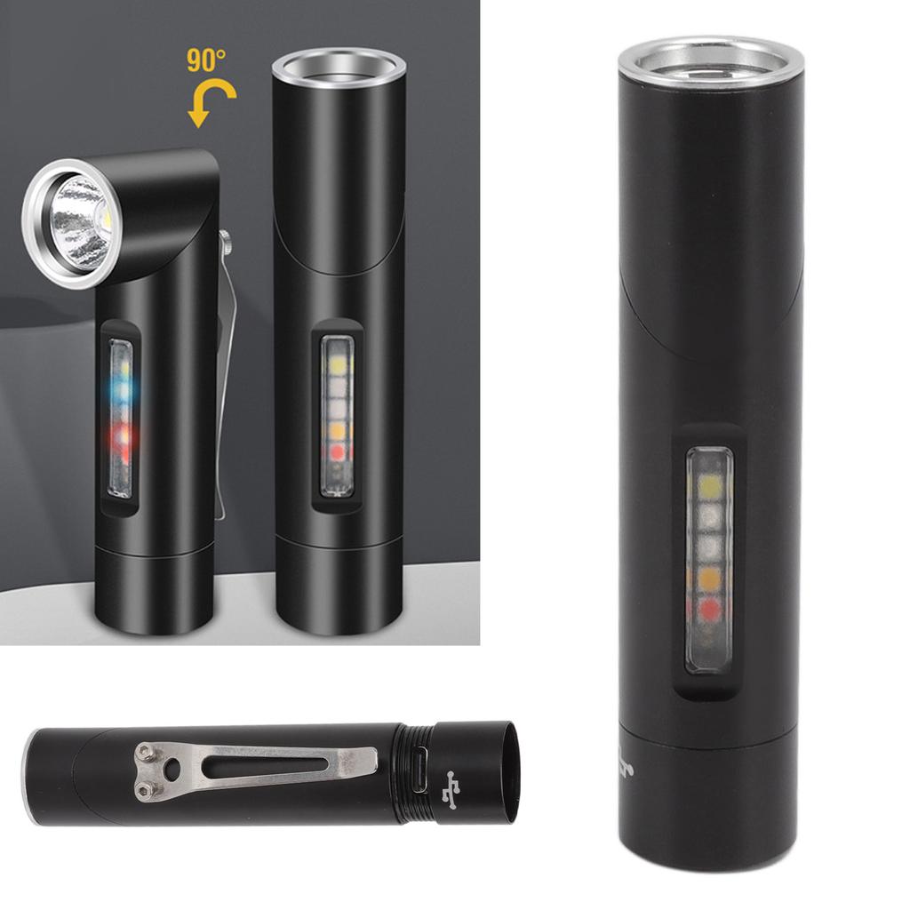 Flashlight, Magnetic Portable Aluminum Flashlights 500 LED Torch Pen Carry Camping Tool for Carry and Emergencies