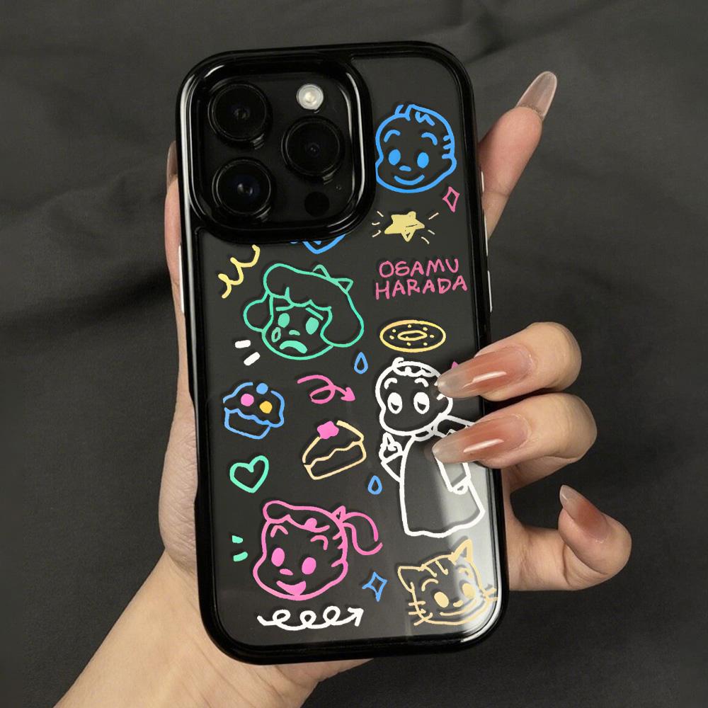 Acrylic Phone Case For iPhone 11 13 16 ProMax Case iPhone 13 14 15 ProMax 12 13 ProMax Case Samsung A55 A05S A54 A06 S22 A15 S23 A12 A22 A52S Cartoon
