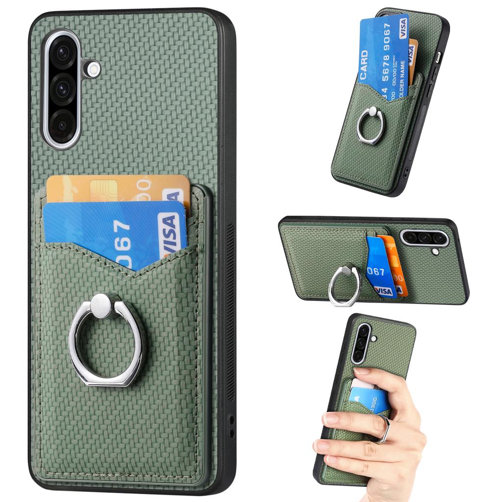For Samsung Galaxy A36 5G Case Card Slots Ring Holder Kickstand Phone Cover