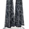 Waist High Women Summer Pants Pants Ladies Beach Sexy Seethrough Floralprint Trousers