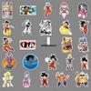 50 Dragon Ball Anime Character Stickers: Waterproof Decor for Suitcases, Phones, Computers, Guitars, and Notebooks.