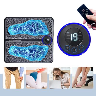 Masajor de picioare cu telecomandă EMS, covoraș de masaj reîncărcabil, perne de relaxare pentru picioare, instrument electric de masaj pentru picioare pentru ameliorarea durerilor de picioare, Fitness