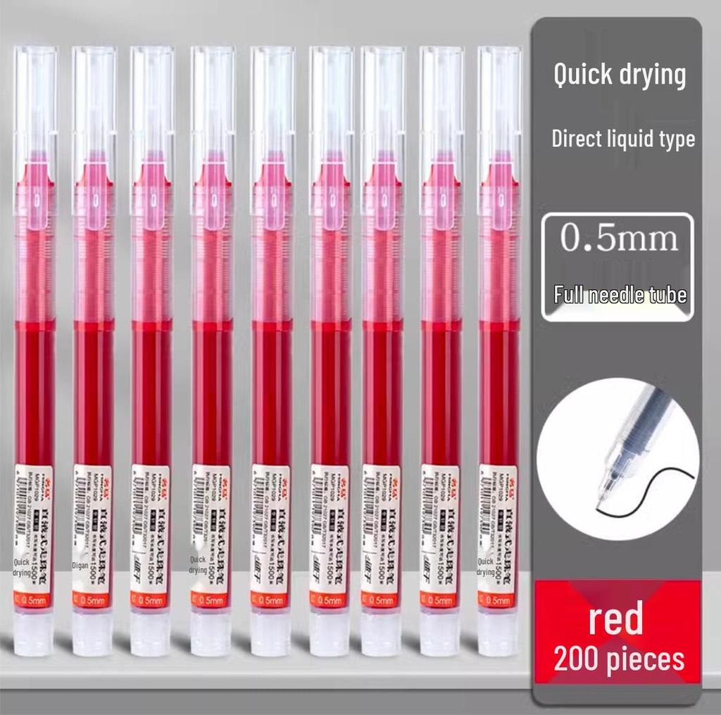 Snabbtorkande Svart Gel-Rullpenna 0,5 mm för Prov & Kontorsbruk