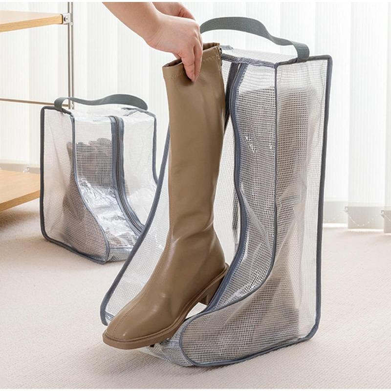 Boot Storage Bags, Waterproof Tall/Short Boot Carry Bag Boots Organizer Protector Bag for Travel Daily Use