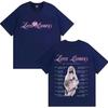 Zara Larsson Midnight Sun Global Tour Koszulka Merch Mężczyźni Kobiety Plakat Albumowy Nadruk Graficzny Bawełniane Koszulki Dekolt Luźny Oversize Topy