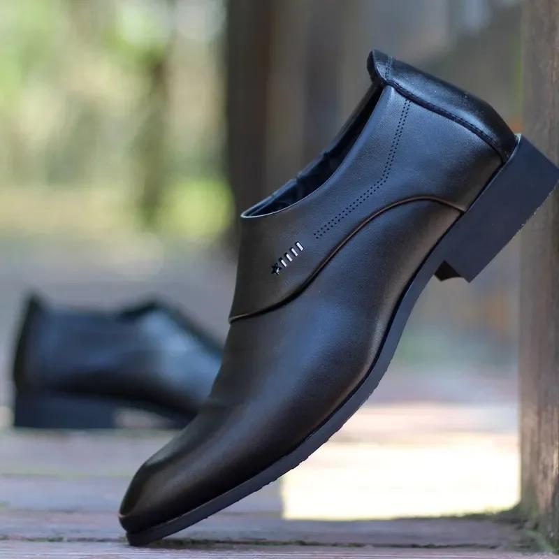 

Мужские туфли, мокасины для мужчин, мужская итальянская кожаная обувь, мужские лоферы, формальные дизайнерские белые свадебные туфли класса люкс 37 чёрный