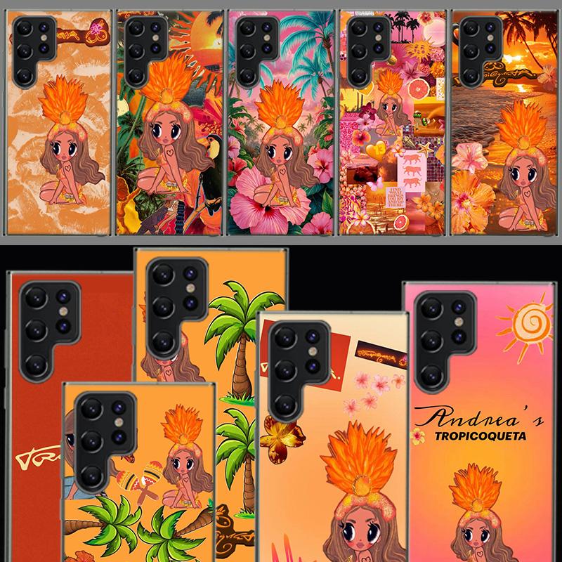 K-Karol G Tropicoqueta Capa Phone Case For Samsung S26 Ultra S25 Edge Galaxy S23 S21 S20 S24 FE S22 S10 Plus Cover Clear TPU She