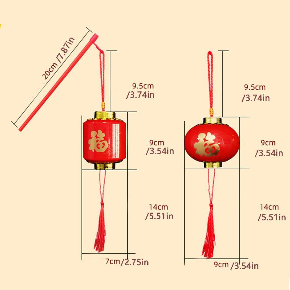 Lucky Spring Festival Lantern Antique Red  Lantern New Year Handheld Lantern  Children's Toy