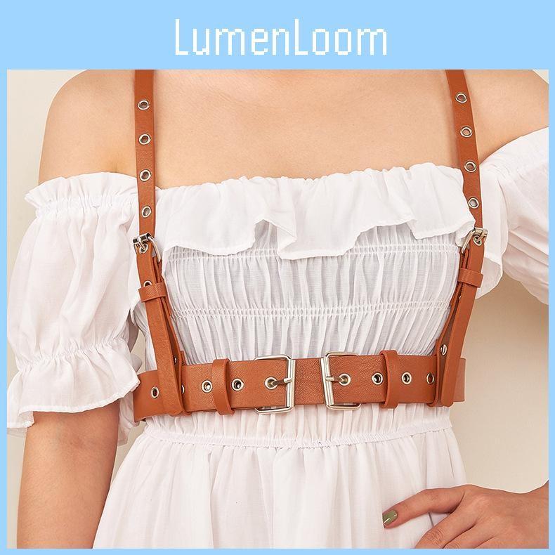 Buckle Fashionable Double And Porous Design Women Casual Shoulder Belt Strap