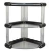Desktop Corner Stand Multipurpose Simple Stylish Large Capacity 3 Tiers Corner Storage   for Bathroom Kitchen  