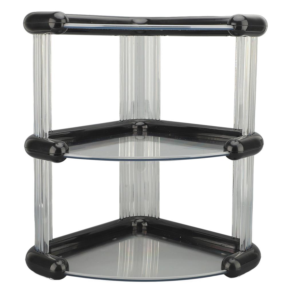 Desktop Corner Stand Multipurpose Simple Stylish Large Capacity 3 Tiers Corner Storage   for Bathroom Kitchen  