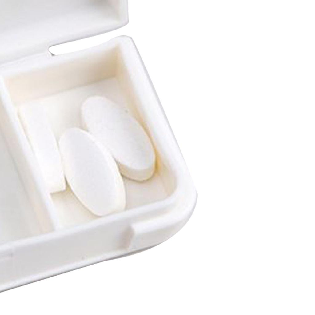 3 Compartments Portable Medicine Case Plastic Easy To Clean Sealed Small Vitamin Box for Pocket Purse