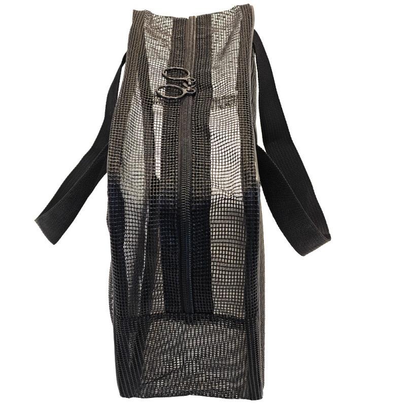 Dual-Zip Design Mesh Shower Caddy Tote Bag Cosmetic Storage Bag Multifunctional Shower Bag Large Capacity