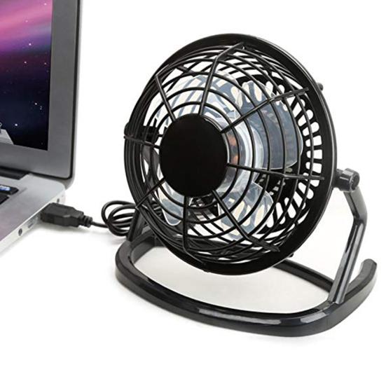 USB Mini Desktop 360 Degree Rotatable Office Fan Computer Laptop Summer Cooler