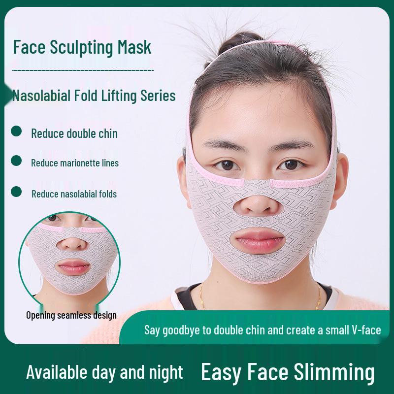 V-Face Lifting and Firming Sleep Mask for Nasolabial Folds and Double Chin