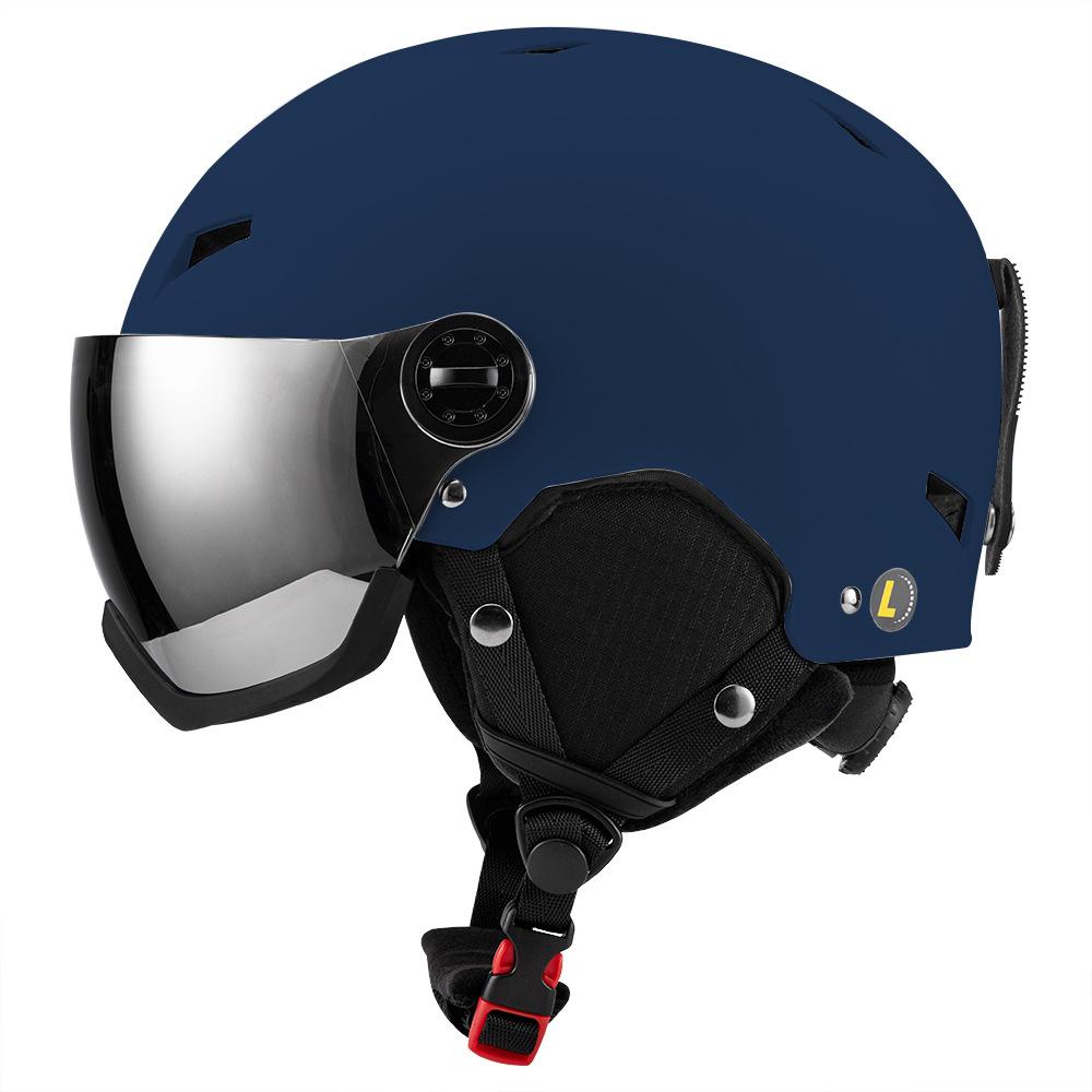 2026 cross-border snow goggles integrated ski helmet adult men's and women's outdoor extreme sports windproof and warm snow helmet
