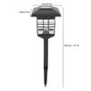 Solar Powered Lawn Light LED Outdoor IP65 Waterproof Decorative Lamp for Garden Courtyard