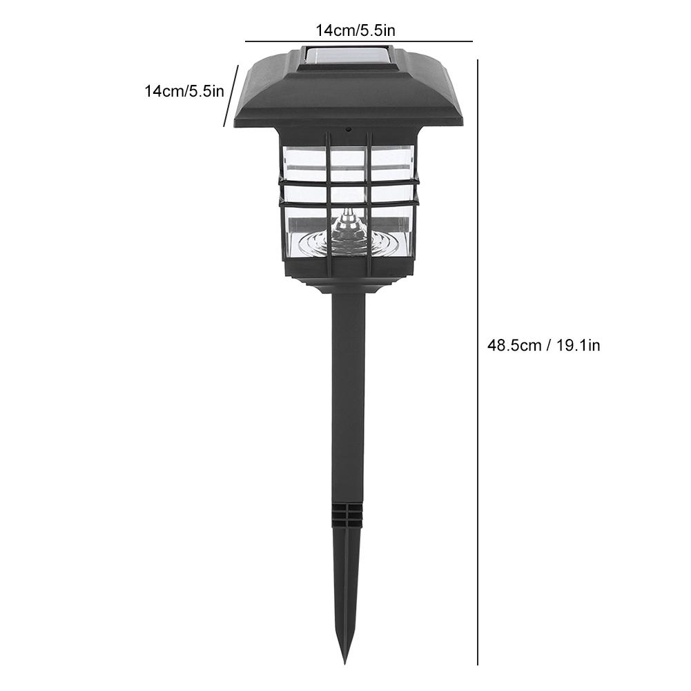 Solar Powered Lawn Light LED Outdoor IP65 Waterproof Decorative Lamp for Garden Courtyard