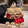 Romantic Wedding Teddy Bears Plush Dolls For Couples With Pp Cotton Filling